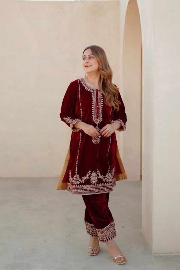 asiyah-short kurta with salwar For Cheap