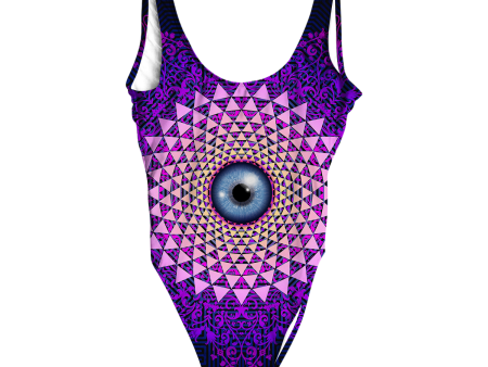 Psi~ Eye All Over Print One-Piece Swimsuit Hot on Sale