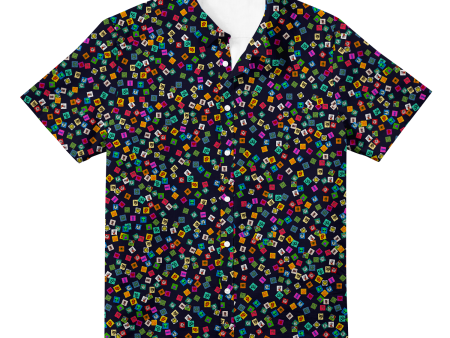 Tabs All Over Print Hawaiian Button Up Online now