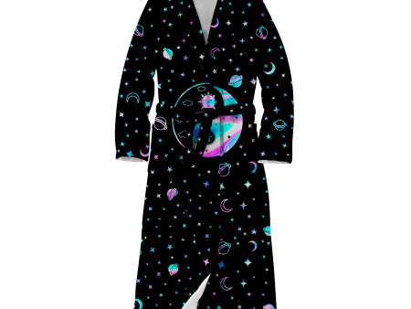 Yinyang Galaxy All Over Print Fleece Robe For Sale