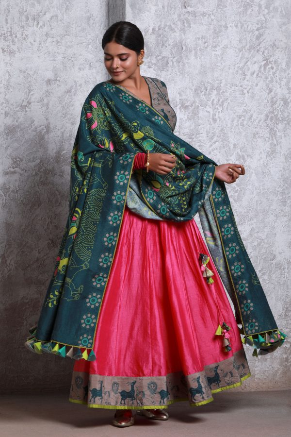 bagh green dupatta Fashion