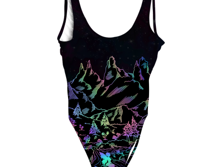 Psi~  World All Over Print One-Piece Swimsuit For Sale