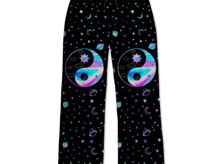 Yingyang Galaxy Wide Leg Lounge Pants Discount