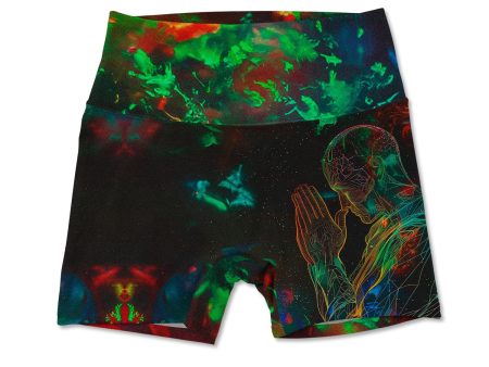 Prayer Allover Print Women s Active Shorts Online now