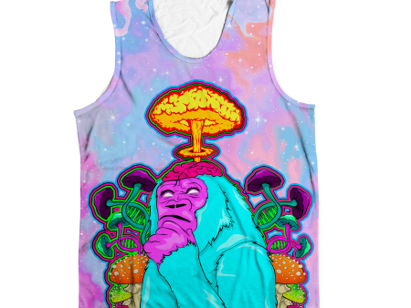 Awakened Ape All Over Print Sleeveless Tee Discount