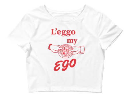 Leggo My Ego Graphic Crop Tee For Discount