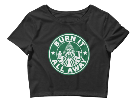 Burn It All Away Crop Tee on Sale