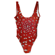 Amanita All Over Print One-Piece Swimsuit on Sale