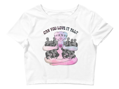 Can You Love It All Graphic Crop Tee Supply