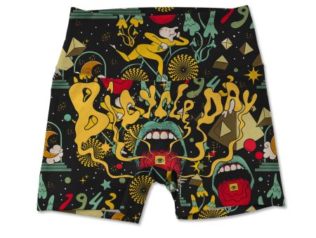 Bicycle Day Allover Print Women s Active Shorts Online now