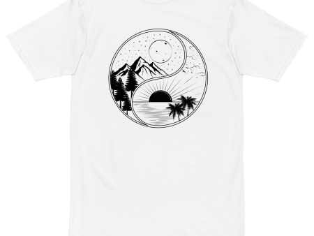 Yin Yang Nature Premium Graphic Tee For Discount