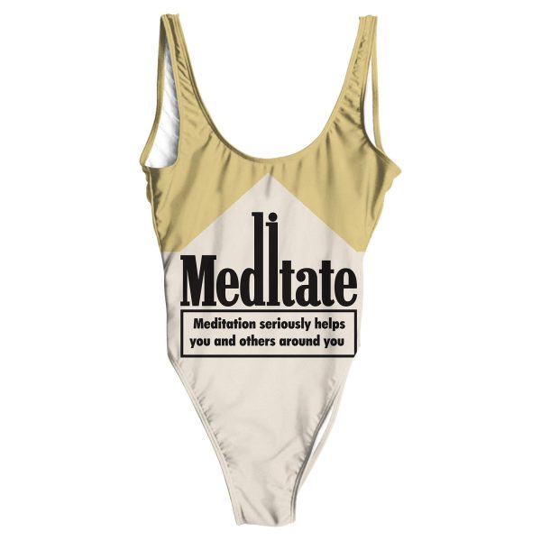 Meditate All Over Print One-Piece Swimsuit Supply