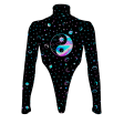 Yinyang Galaxy All Over Print Women s Turtleneck Jumpsuit Sale