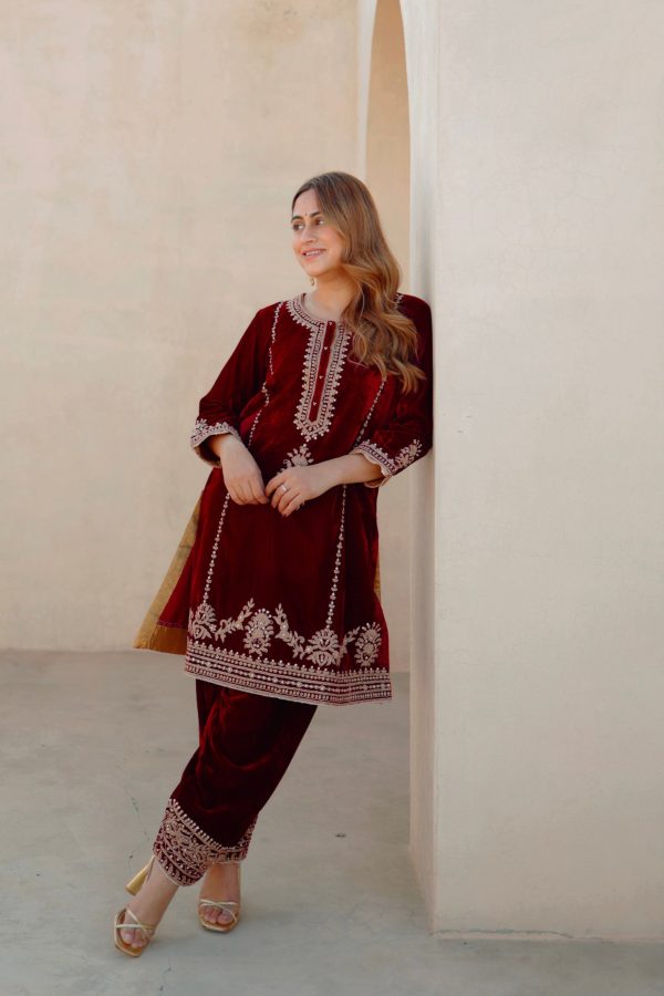 asiyah-short kurta with salwar For Cheap