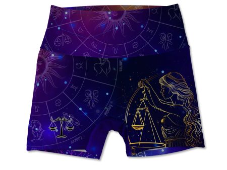 Libra Allover Print Women s Active Shorts Hot on Sale