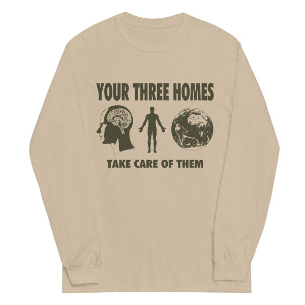 Your Three Homes  Graphic Long Sleeve Tee Fashion