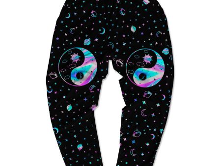 Yinyang Galaxy Allover Print Muscle Pants Online Hot Sale