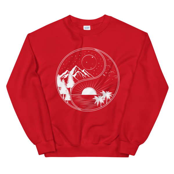 Yin Yang Nature Graphic Sweatshirt Online Sale