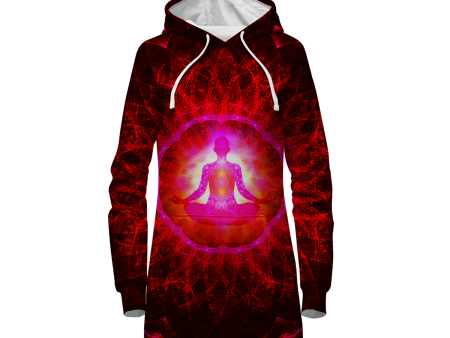 Psi~ Meditating All Over Print Hoodie Dress For Sale