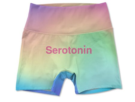 Serotonin Allover Print Women s Active Shorts Online