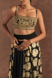 Black Berrybloom Layered Skirt Set For Discount