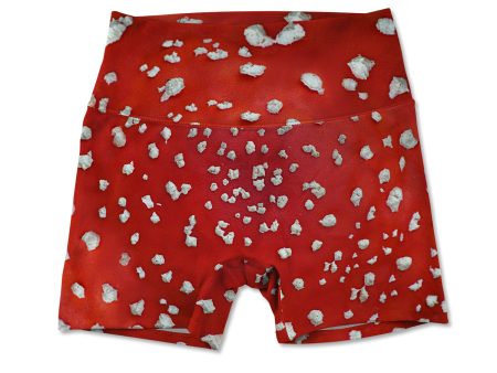 Amanita Allover Print Women s Active Shorts Fashion