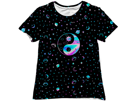 Yinyang Galaxy All Over Print Women s Tee Online now