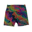 Acid Melt Allover Print Women s Active Shorts Hot on Sale