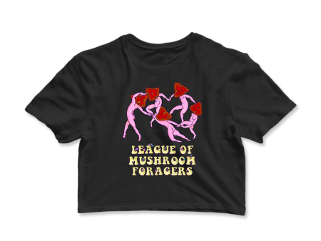 League of Mushroom Graphic Crop Tee Supply