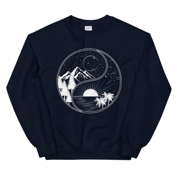 Yin Yang Nature Graphic Sweatshirt Online Sale