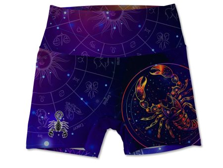 Scorpio Allover Print Women s Active Shorts Online