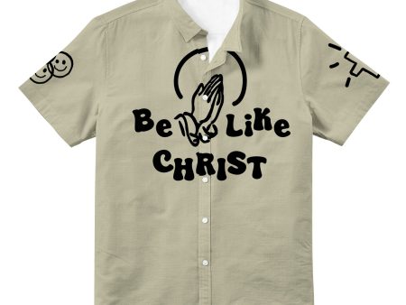 Be Like Christ All Over Print Hawaiian Button Up Hot on Sale