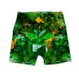 Emerald and Gold Women s Active Shorts Online now