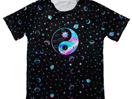 Yinyang Galaxy Velvet Unisex Tee Discount