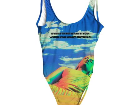 Everything Wants You All Over Print One-Piece Swimsuit For Cheap