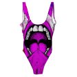 Into My Mouth All Over Print One-Piece Swimsuit Fashion