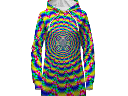 Psi~ Spiral All Over Print Hoodie Dress For Cheap