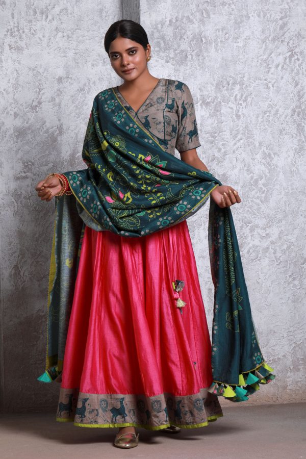 bagh green dupatta Fashion