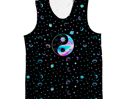 Yinyang Galaxy All Over Print Sleeveless Tee Discount