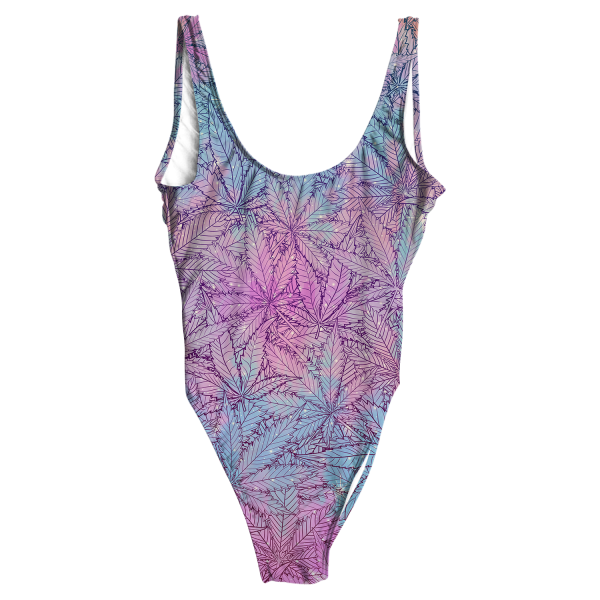 Canna~ Pattern All Over Print One-Piece Swimsuit on Sale