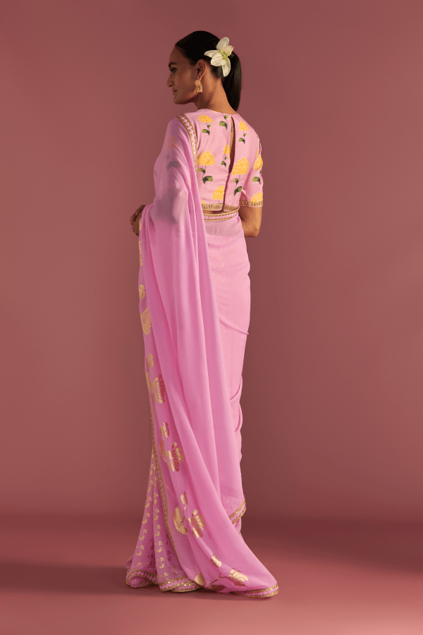 Blush Springbud Saree on Sale