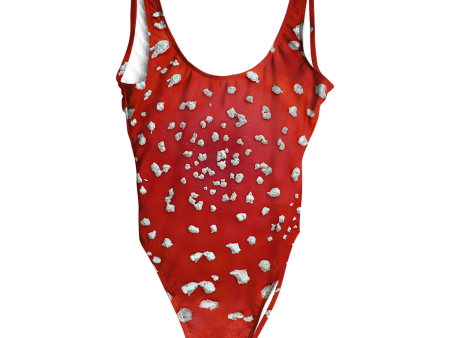 Amanita All Over Print One-Piece Swimsuit on Sale