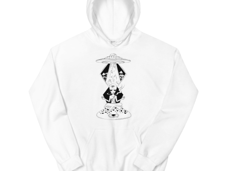 Alien Meditating Graphic Hoodie Online Hot Sale