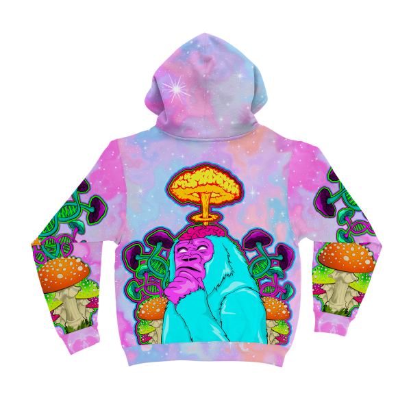 Awakened Ape All Over Print Unisex Hoodie Online now