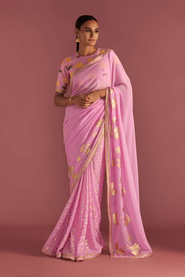 Blush Springbud Saree on Sale