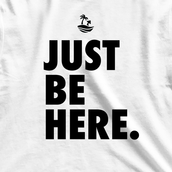 Just Be Here Graphic Crop Tee Cheap