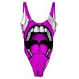 Into My Mouth All Over Print One-Piece Swimsuit Fashion