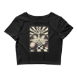 All Is Illusion Graphic Crop Tee Discount