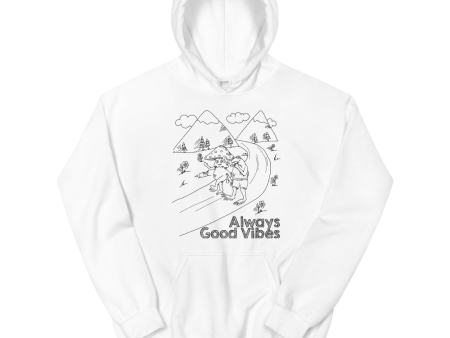 Always Good Vibes Graphic Hoodie Sale