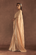 Beige Crushed Honeycomb Saree Online Sale